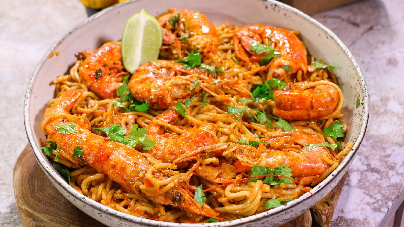 Image of Piri Piri Prawn Pasta 