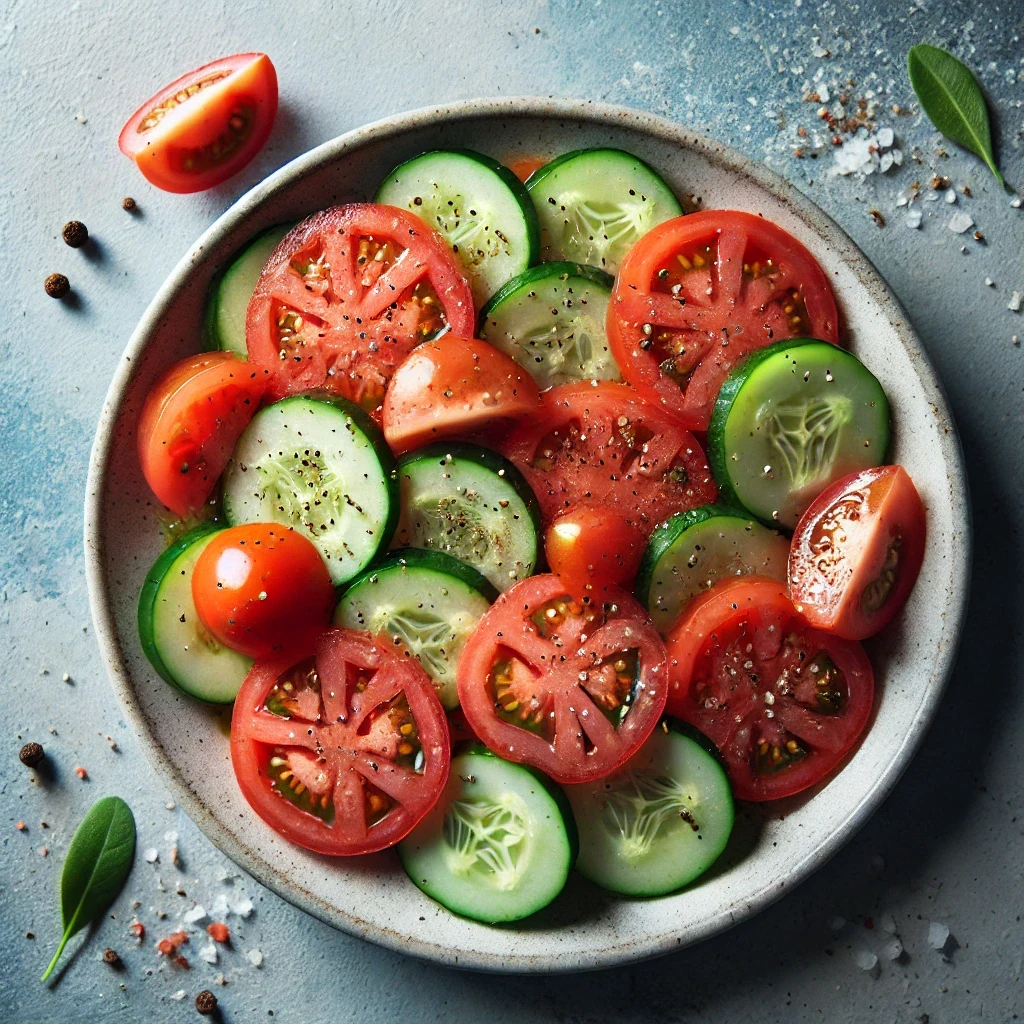 Cucumber/Tomato Salad w/Grapefruit Vinaigrette
