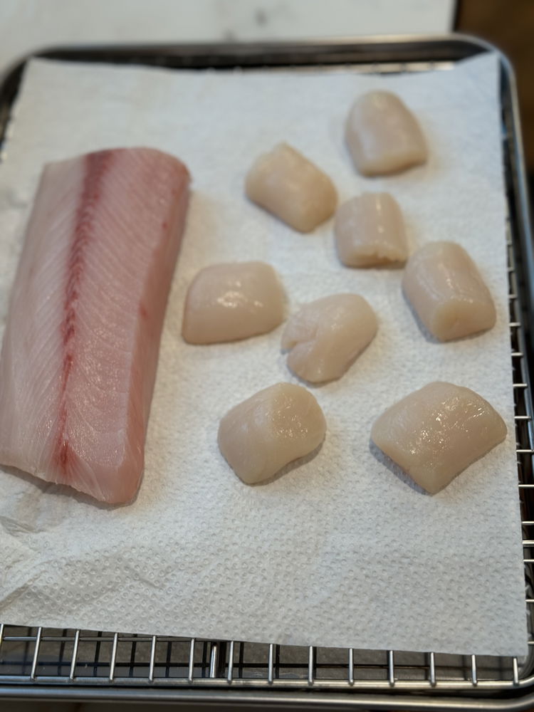 Image of Dry the Yellowtail thoroughly