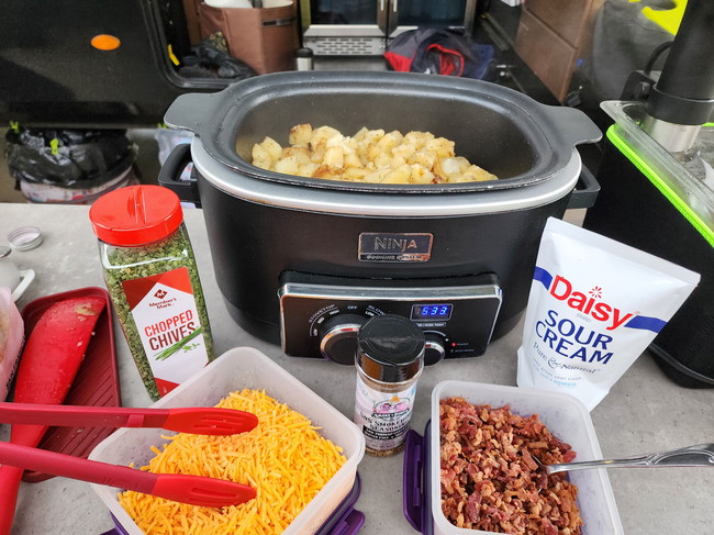 Image of Deconstructed Baked Potatoes