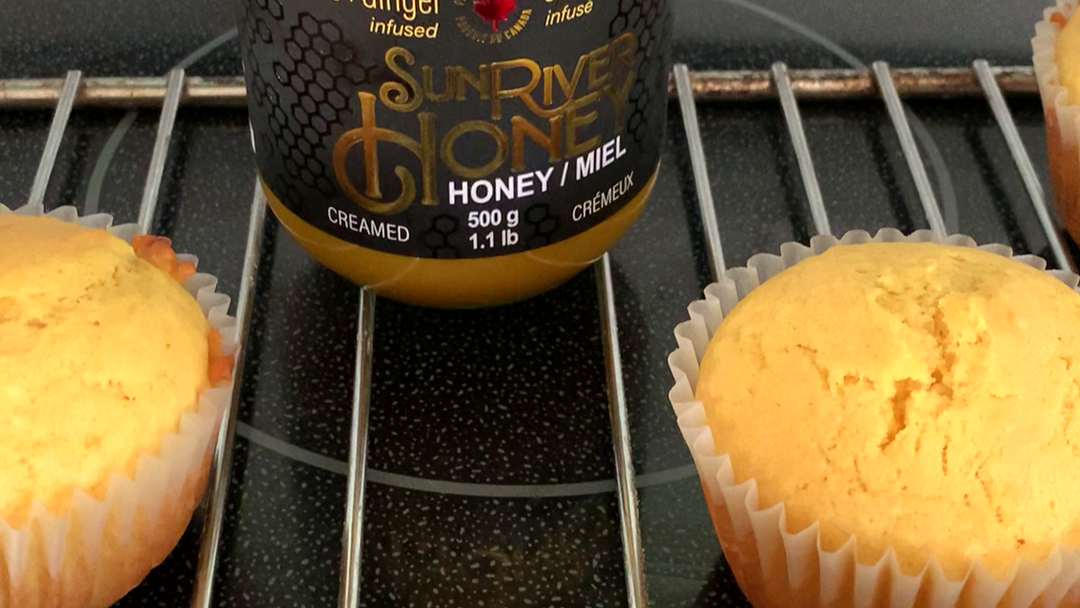 Image of Turmeric Ginger Honey Muffins