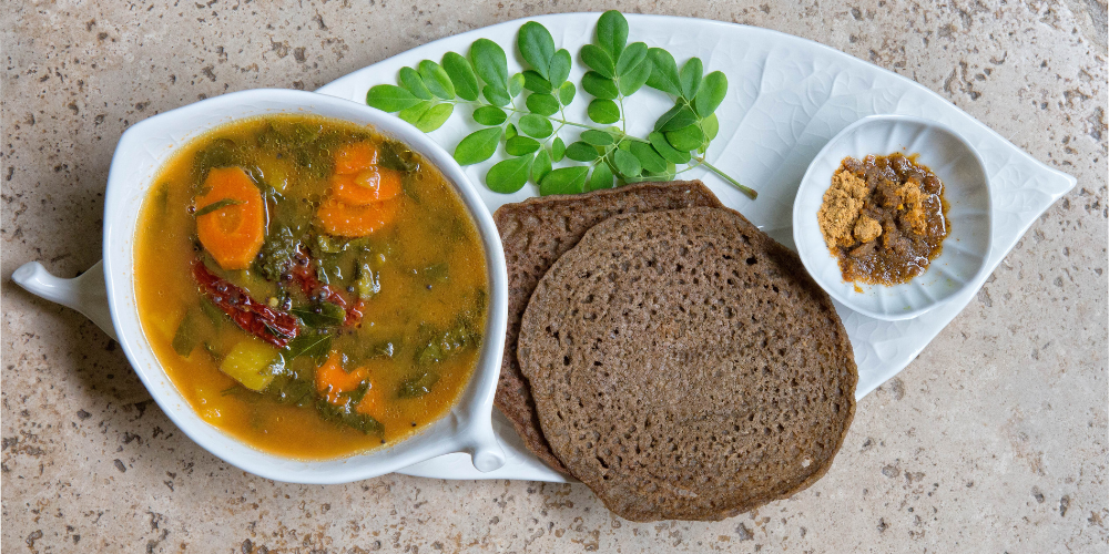 Vegetable Pulingari with Pulingary Podi