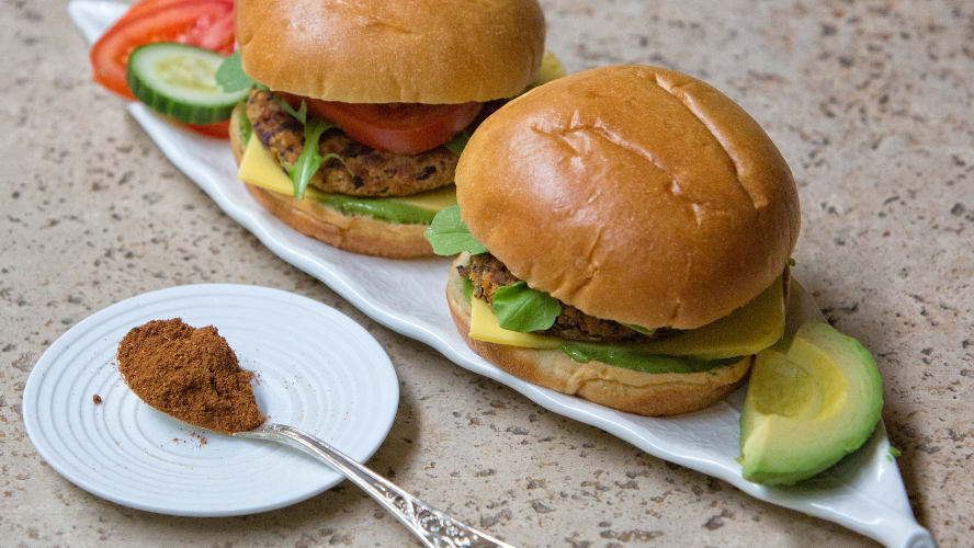 Image of Chickpea Burger with Garam Masala 