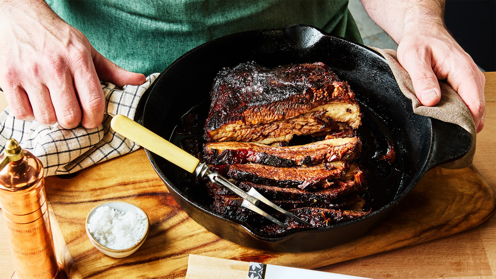 Image of Sweet and Smoky Beef Brisket with Zesty Apple Slaw