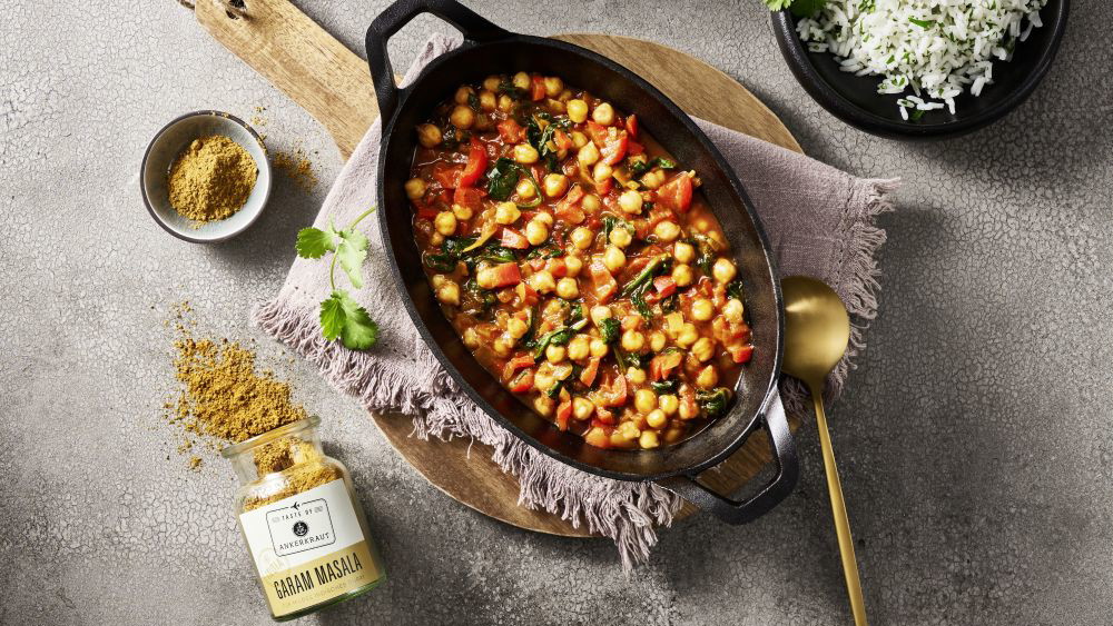 Image of Veganes Curry mit Kichererbsen