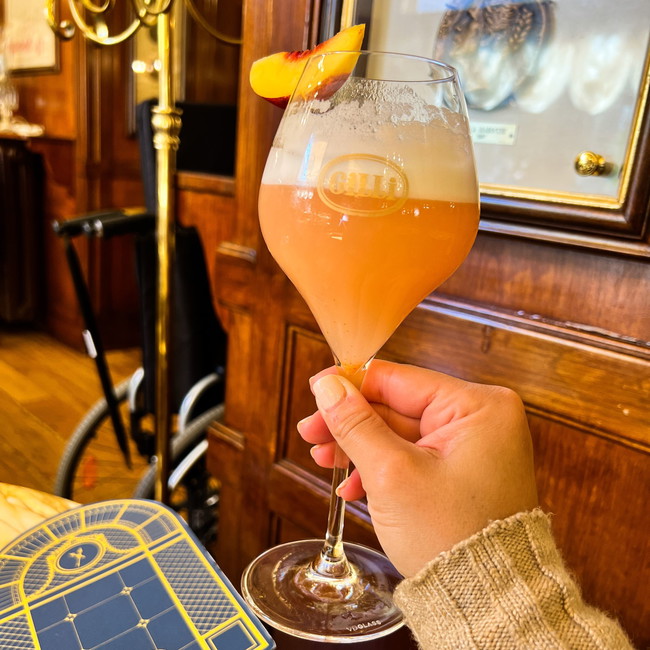 Image of Bellini Cocktail with Mr SYLTBAR