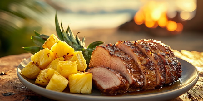 Image of Cooking the Smoked Caribbean Grilled Pork Tenderloin