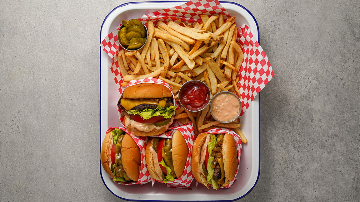 Flat Top Animal-Style Wagyu Smashed Burgers