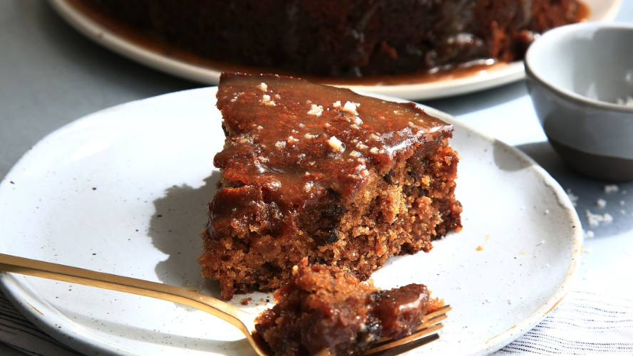 Image of Apple Cake with Forbidden Rice Conjee