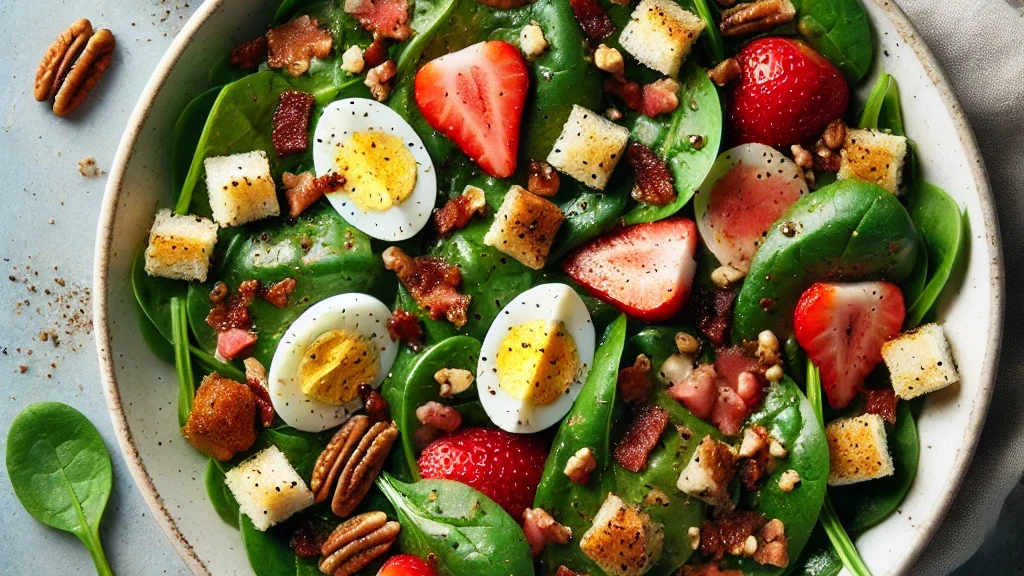 Image of Spinach & Strawberry Salad w/Fig Vinaigrette