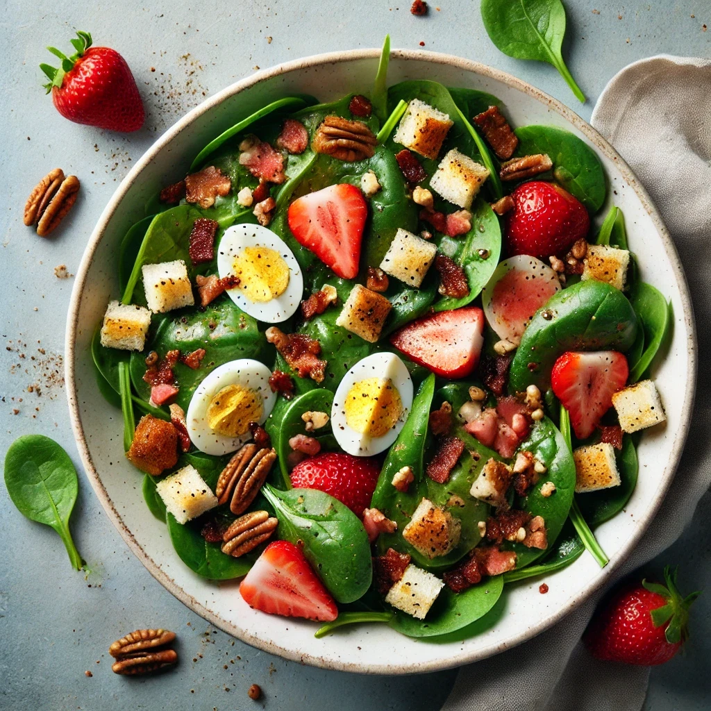 Spinach & Strawberry Salad w/Fig Vinaigrette
