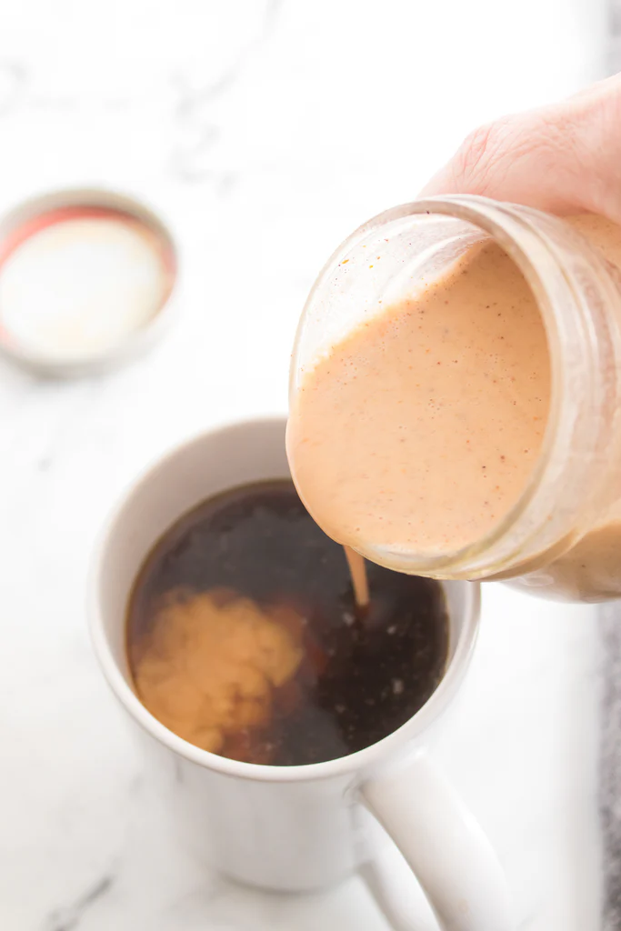 Homemade Pumpkin Spice Coffee Creamer