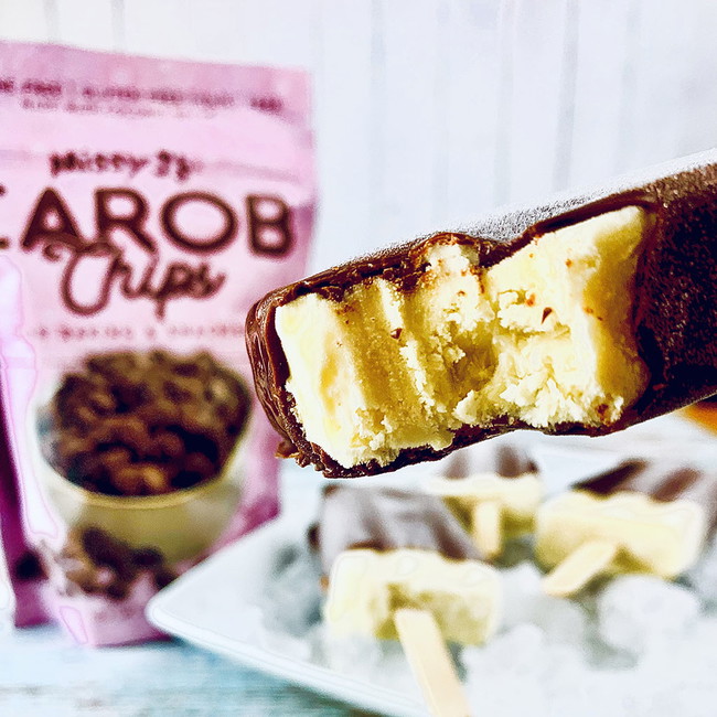 Image of CAROB DIPPED ICE CREAM BARS