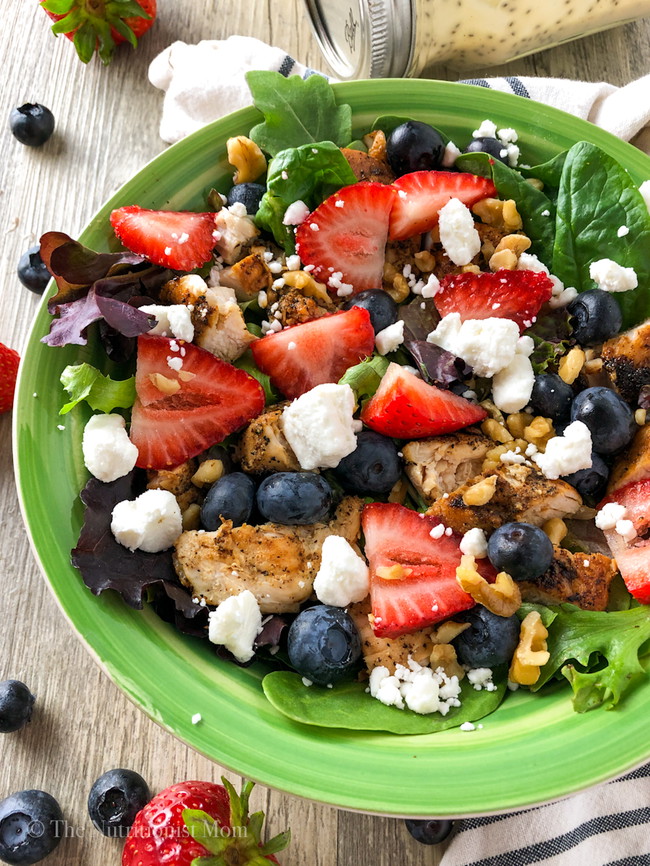 Image of Summer Berry Chicken Salad (Gluten Free)