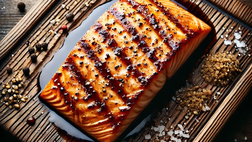 Image of Cedar Plank Salmon-Alfoos Mango Balsamic