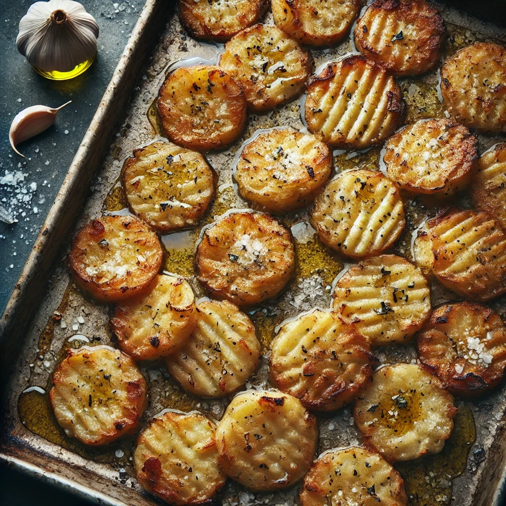 Garlic Smashed Potatoes