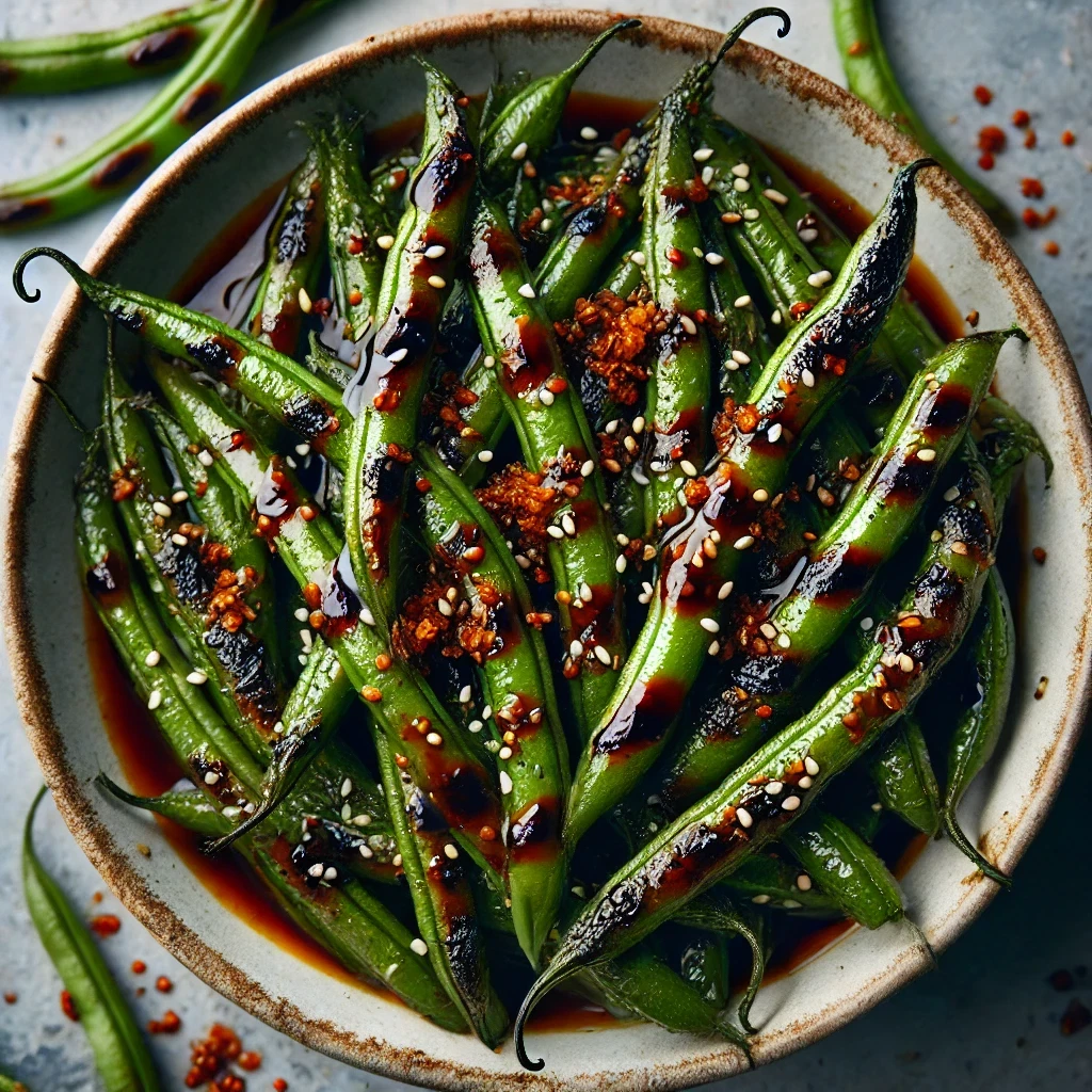 Ponzu Charred Green Beans