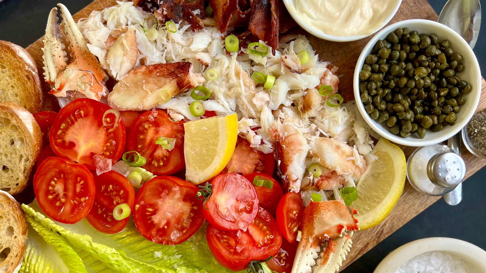 Image of Dungeness Crab BLT Breakfast Board