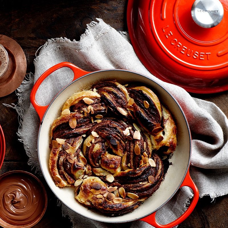 Couronne tressée au Nutella