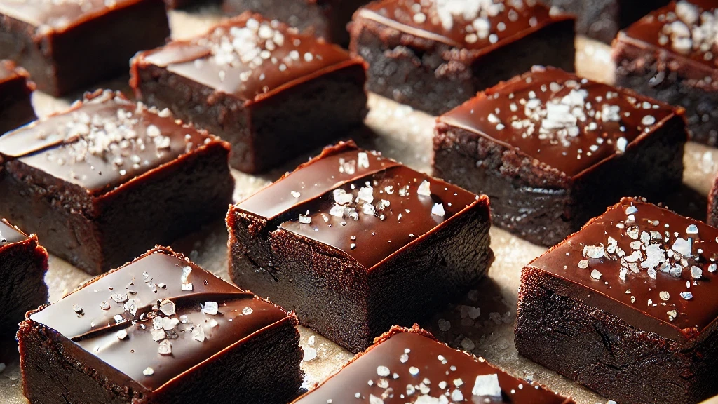 Image of Chocolate Truffle Brownies w/French Sea Salt