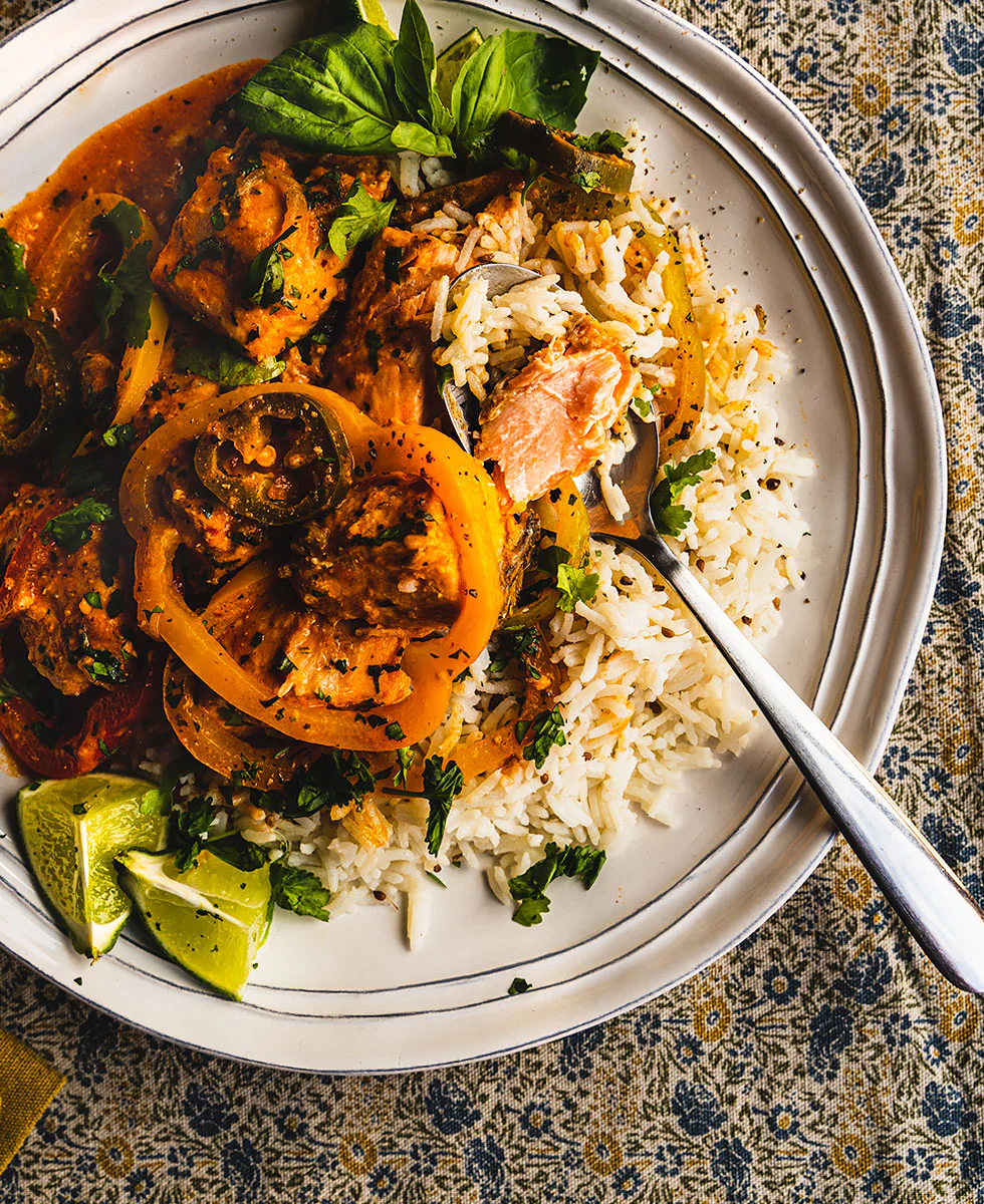 Moqueca de salmón