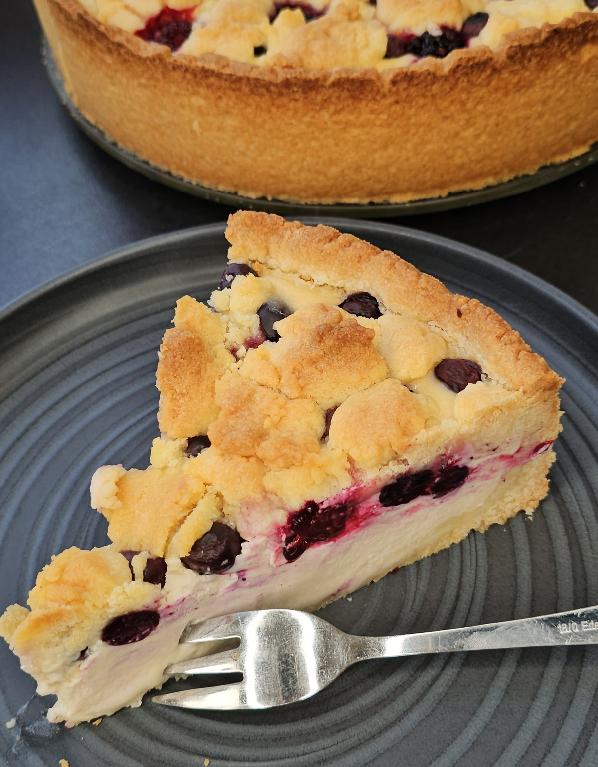 Heidelbeer-Quark-Kuchen