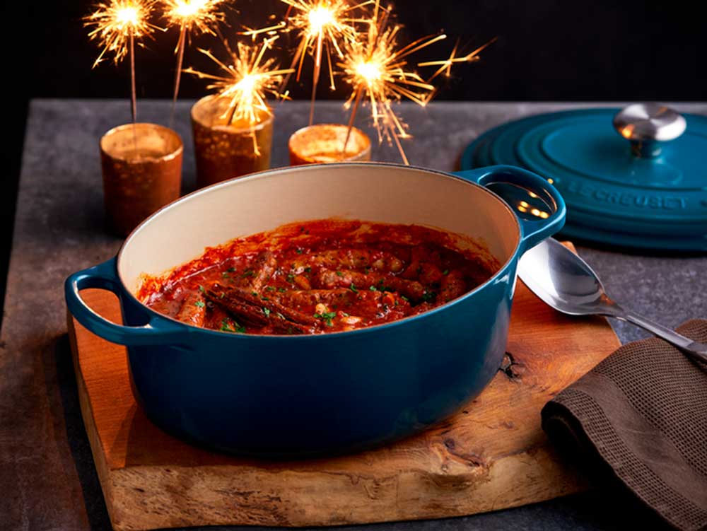 Sausage stew with beans