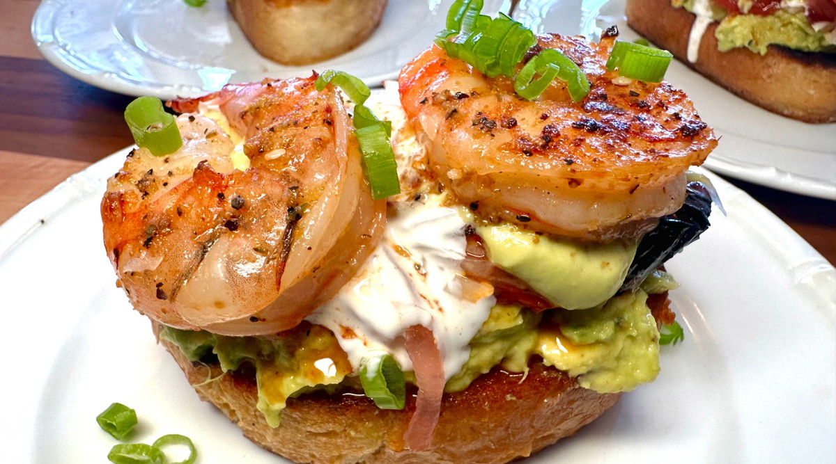 Shrimp Avocado Toast