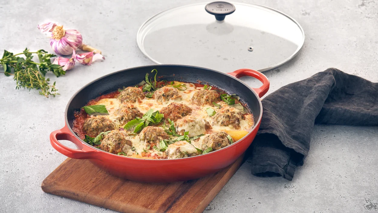 Image of Albóndigas de carne y ricotta gratinadas