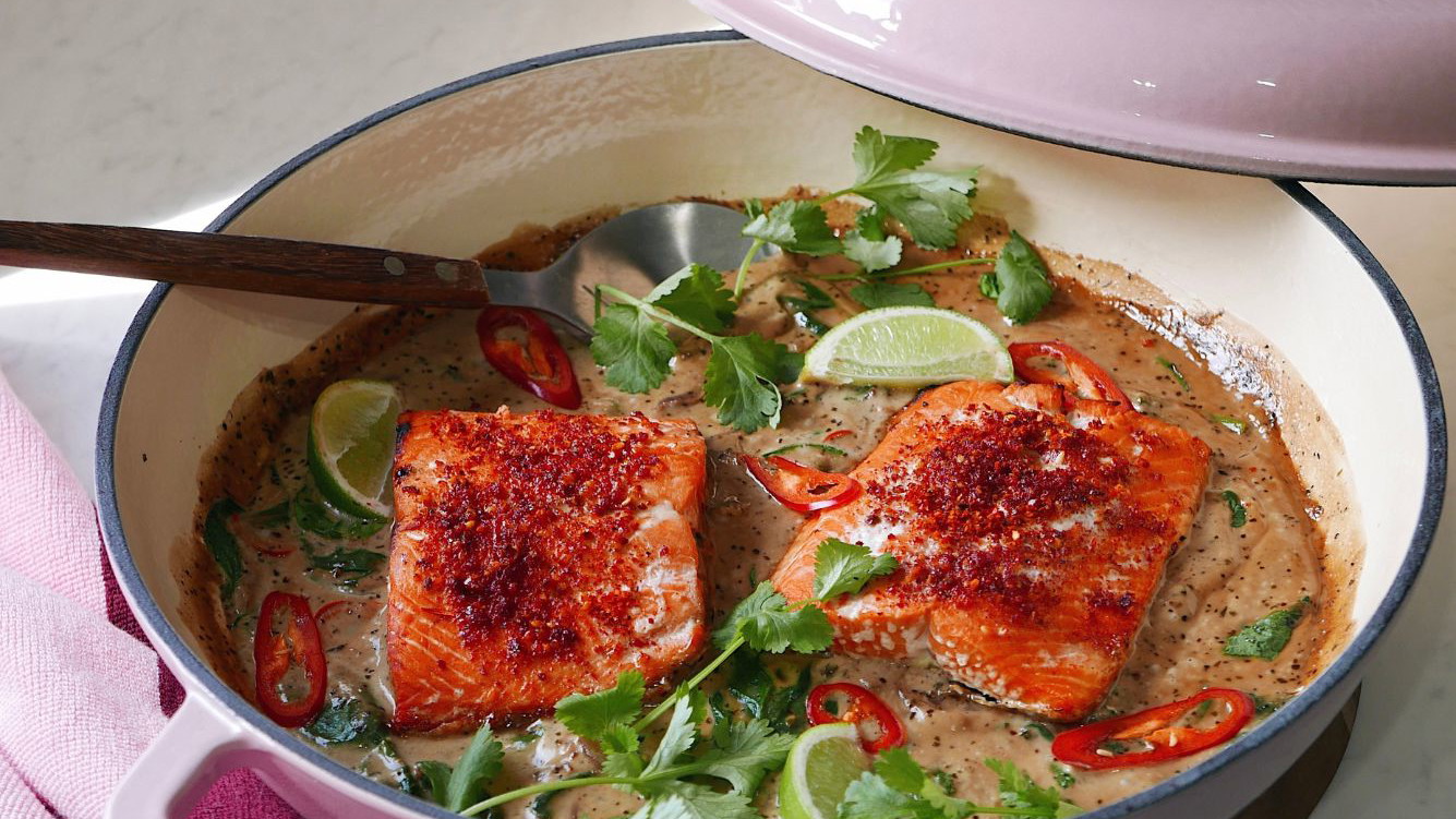 Salmon Thai Green Curry Recipe | Crumble Cookware