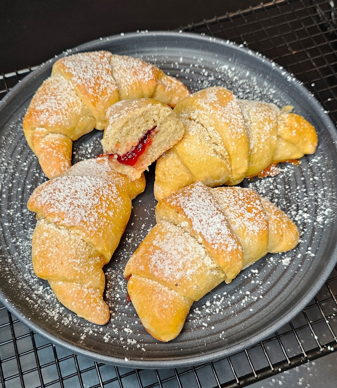 Süße Kartoffelhörnchen