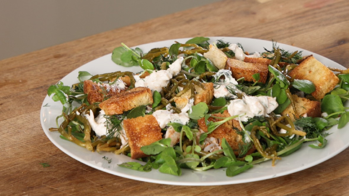 Image of Pickled Samphire and Crab Salad