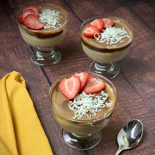 Image of VEGAN COCONUT CAROB PUDDING