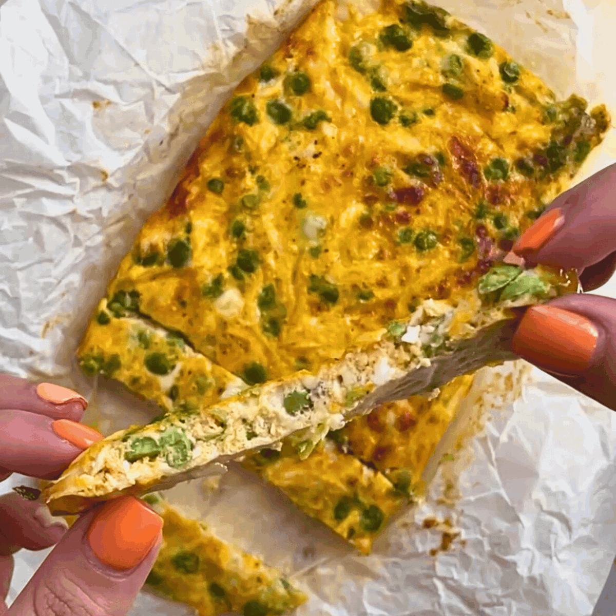 Christmas Leftover Frittata Fingers