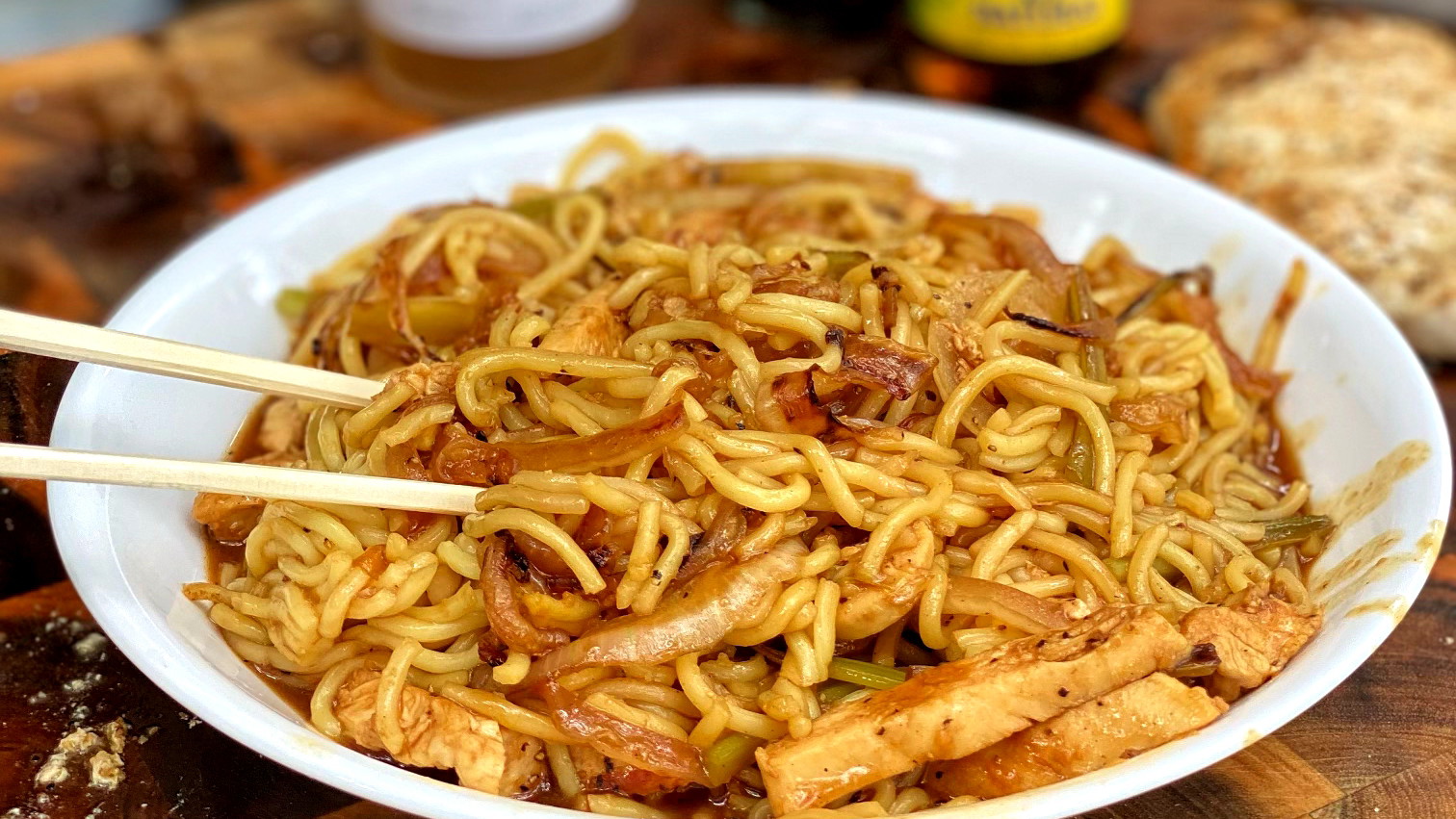 Image of Copycat Panda Express Chicken Lo Mein