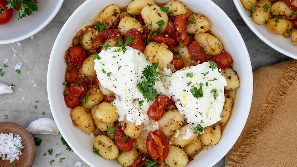 Image of Cherry Tomato Gnocchi with Burrata