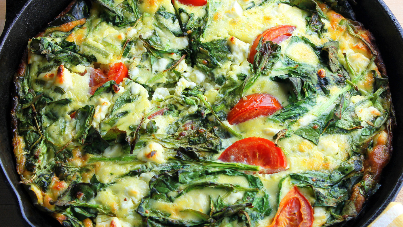 Image of Mozzarella, Basil & Zucchini Frittata