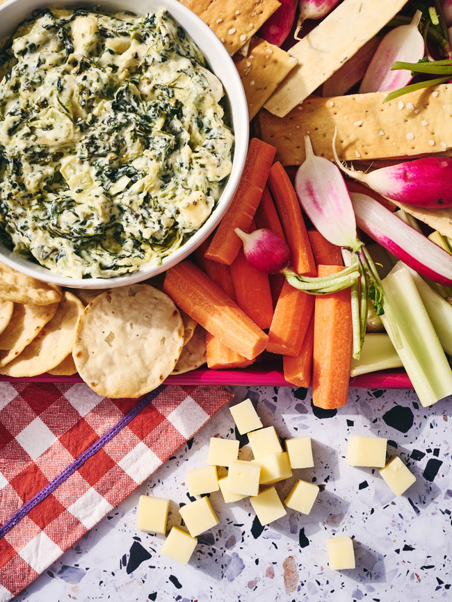 Image of Five Mile Farm’s Cheesy Spinach Artichoke Dip