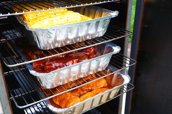 Image of Labor Day Recipes- Smoked Party Ribs, Hot Honey Corn on the Cob, & Smoked Chicken Breasts