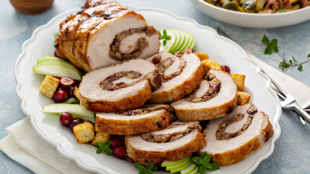 Image of Caramelized Apples & Kale Pork Loin Roulade