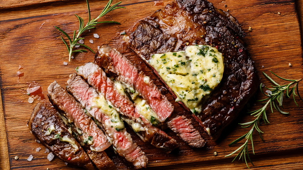 Image of Cast Iron New York Strip w/Herb Butter