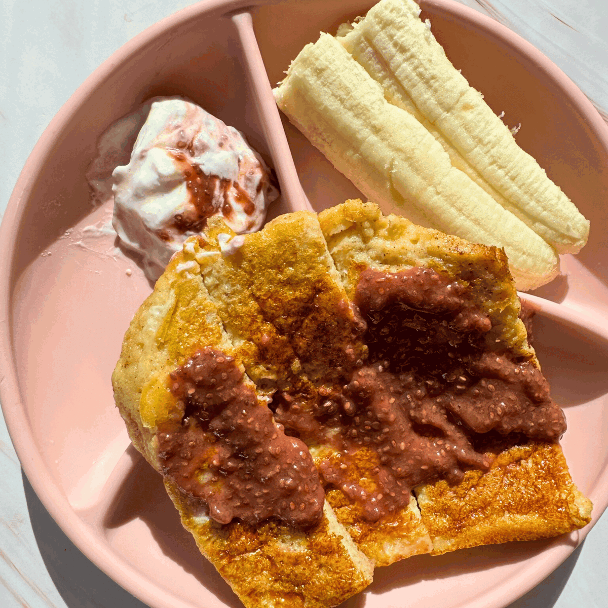 Healthy French Toast with Homemade Chia Jam