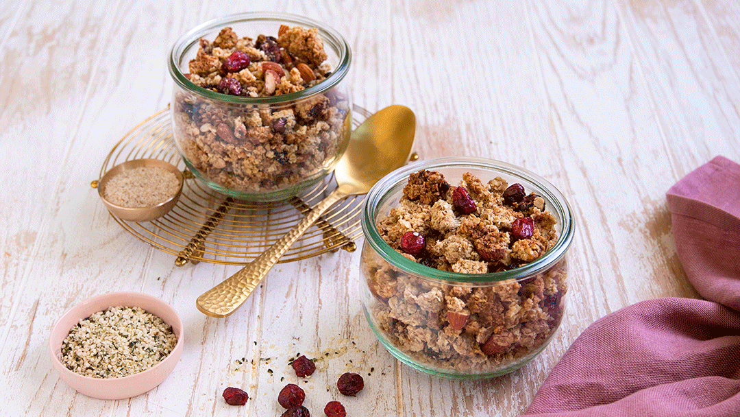 Image of Kokos-Mandel-Granola aus der Heißluftfritteuse