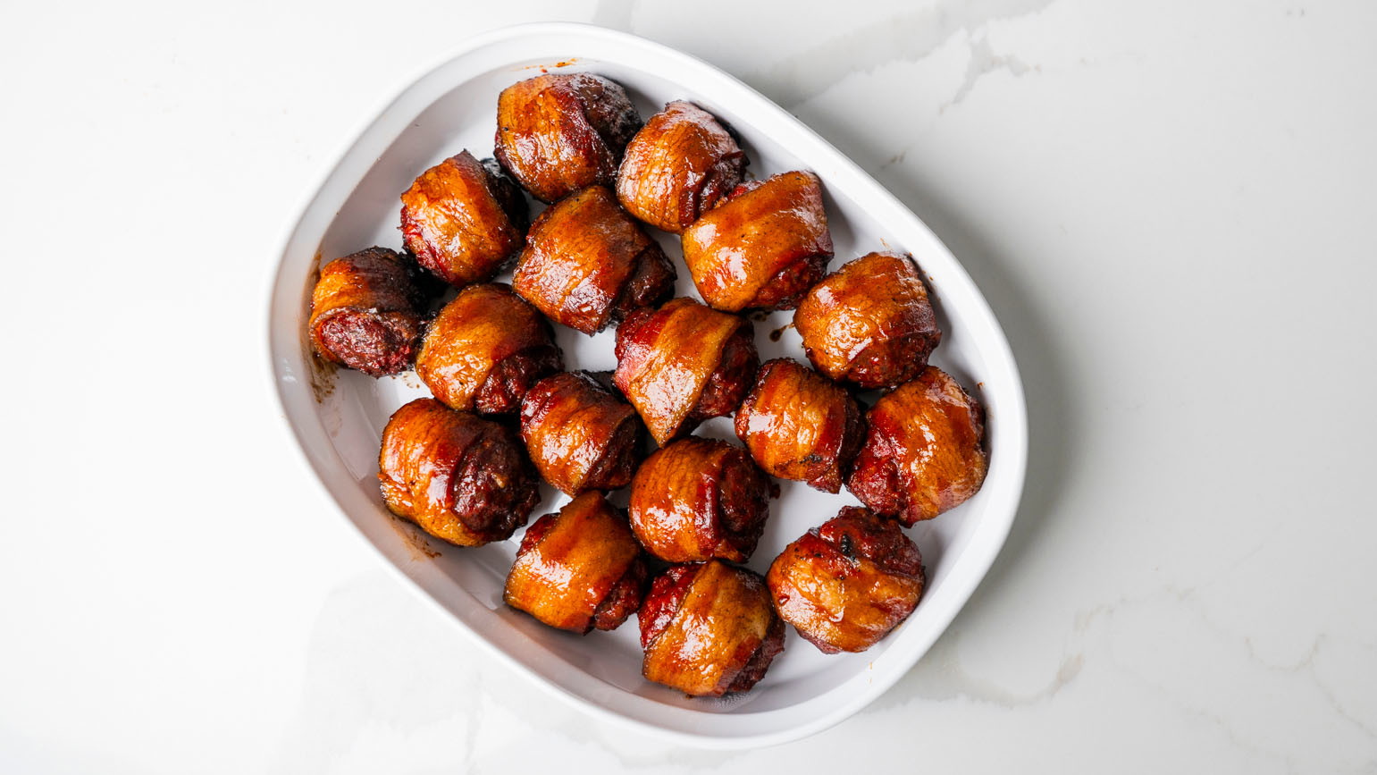 Image of Smoked Bacon Wrapped Meatballs