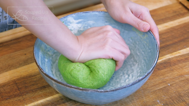 Image of After 20 minutes, continue to knead for 8 minutes or until smooth. During this time, please feel the texture of the dough and adjust it based on your situation. You want a soft but nonstick dough. If the dough sticks,...