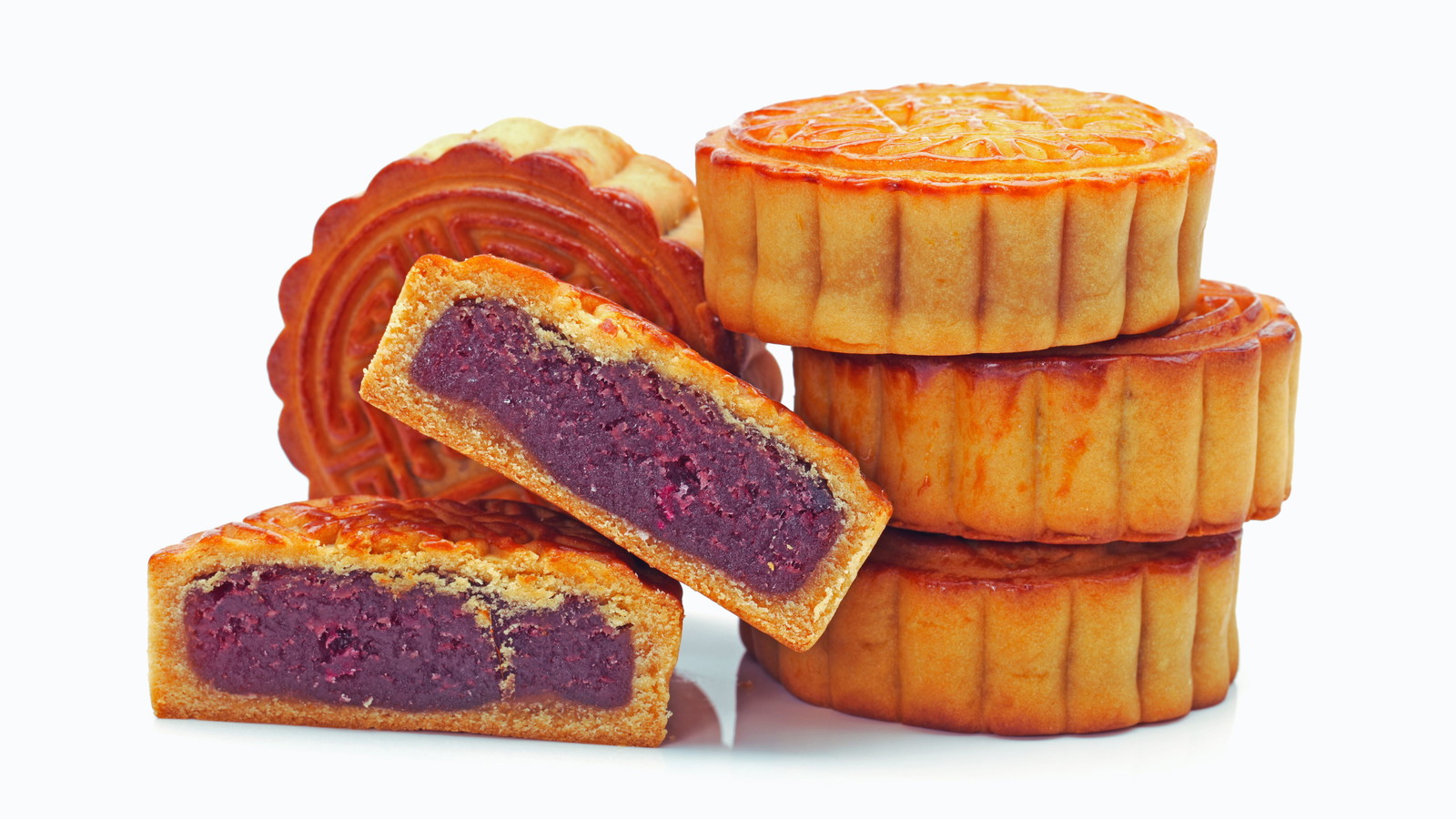 Image of Gâteau de lune au taro