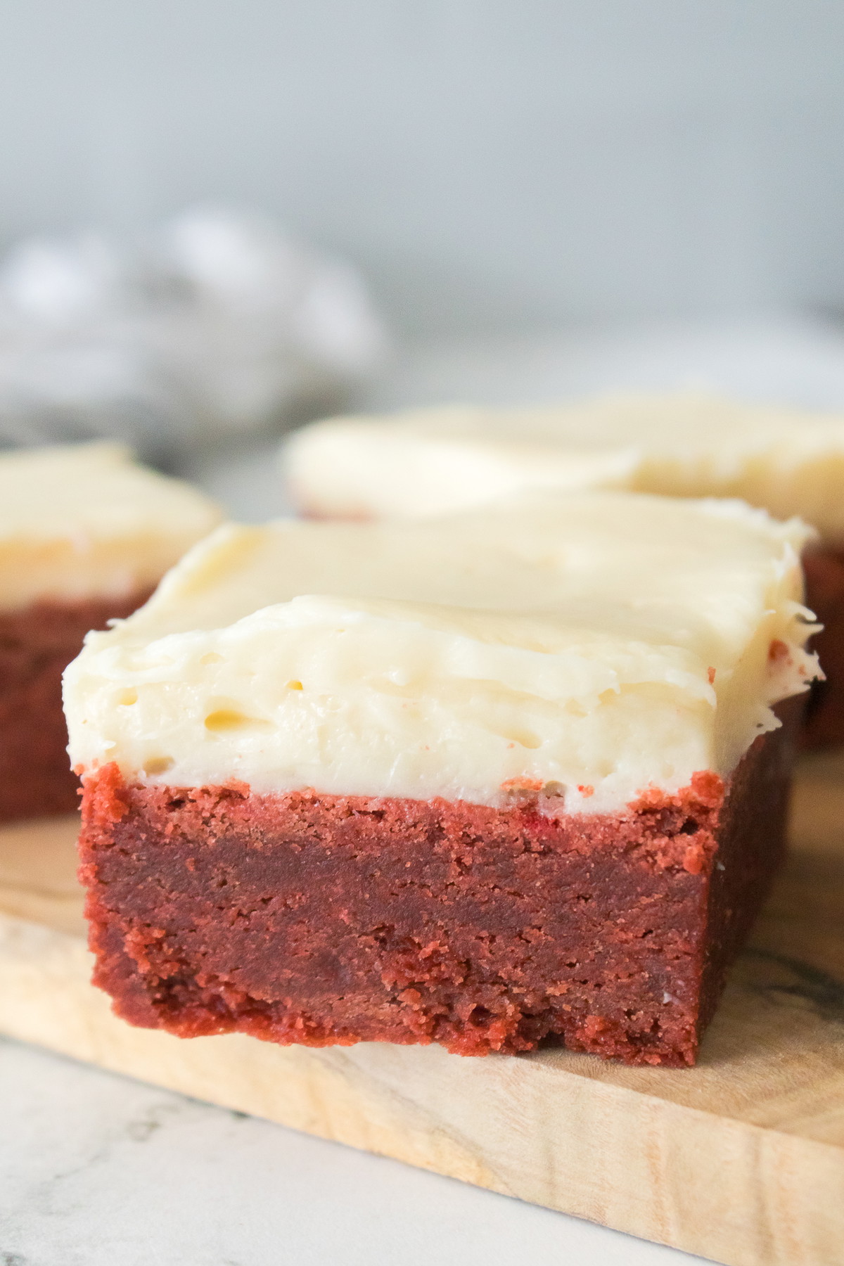 Red Velvet Sugar Cookie Bars with Cream Cheese Frosting