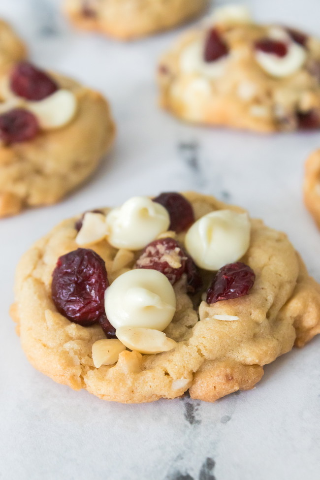 Image of White Chocolate Cranberry Cookies