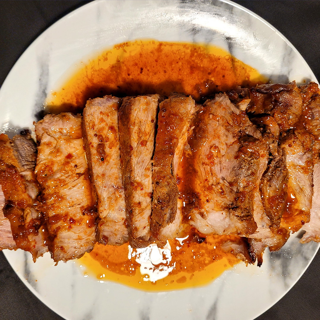 Garlic and Apricot Roasted Pork Loin