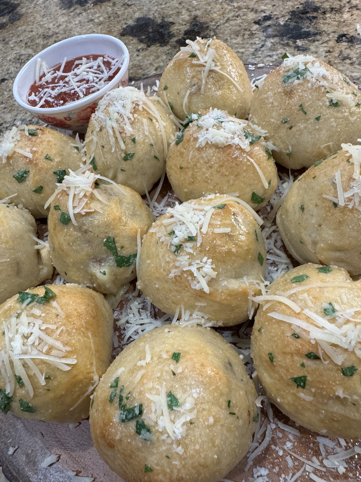 Cheesy Stuffed Meatballs!!